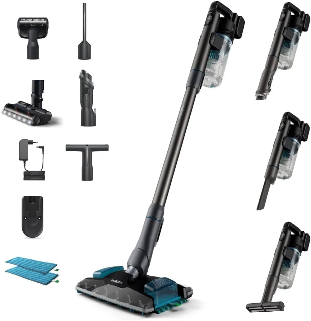 Philips steelstofzuiger, 80 min, Snoerloze 8000 Pet, draadloze vloerreiniging met handunit