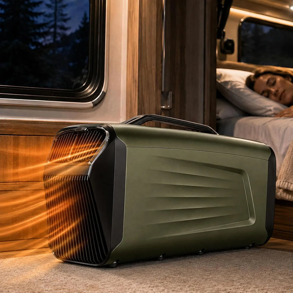 Airconditioner, koel- en verwarmingsfunctie, Draagbare 4-In-1-Airco, Mobiele Airco Voor Koelen En Verwarmen Green