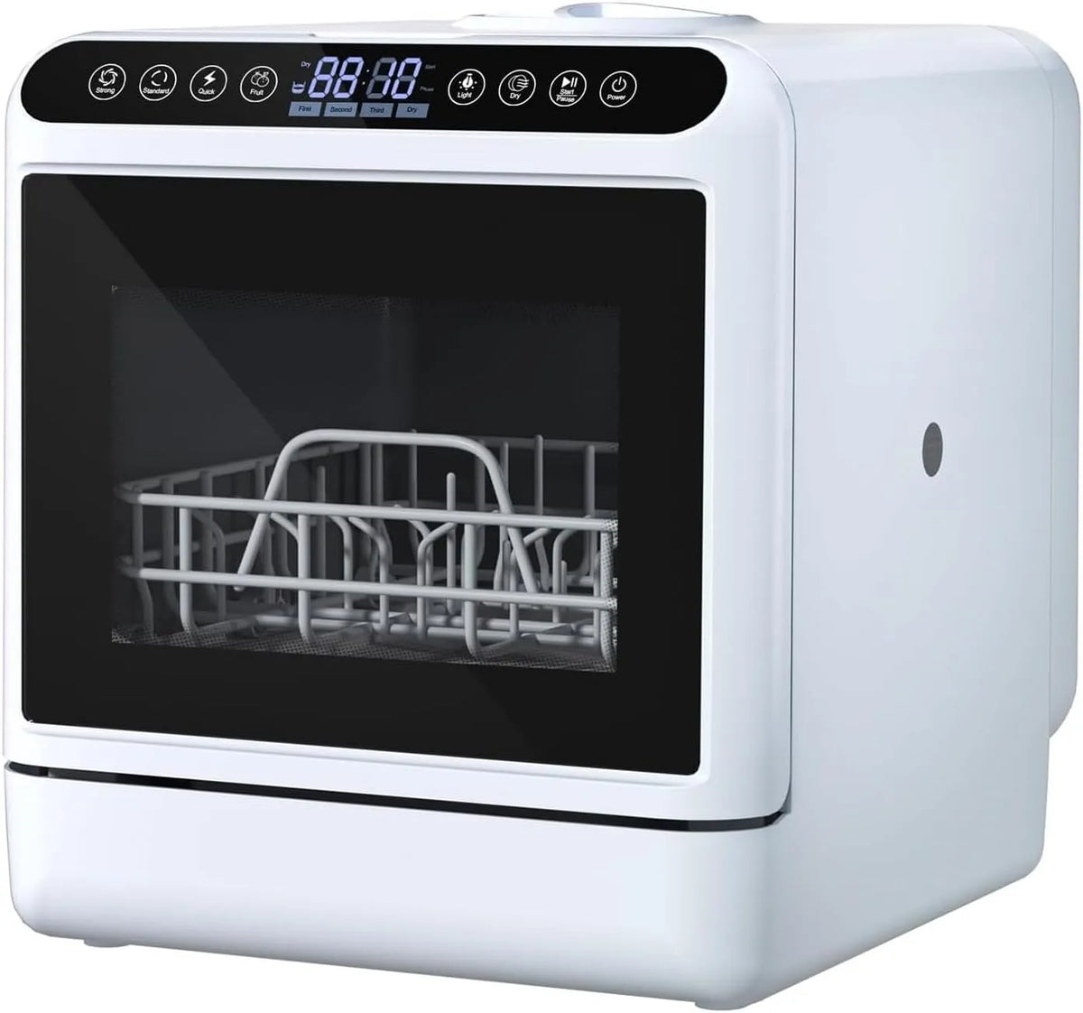 Vaatwasser, 1000 W, automatische werking, Draagbare aanrecht, 1000 W automatische slimme aanrecht met 5 liter watertank, 2-laags rek en 2-sproeiarm