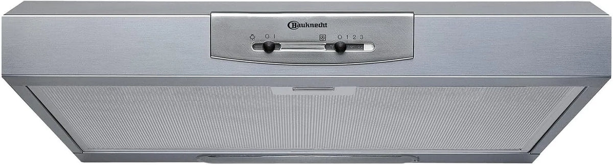 Bauknecht DC 5460 IN/1 afzuigkap, 60 cm, 3 standen, roestvrijstalen behuizing, compacte, geschikt voor afvoerlucht en circulatielucht, roestvrij staal