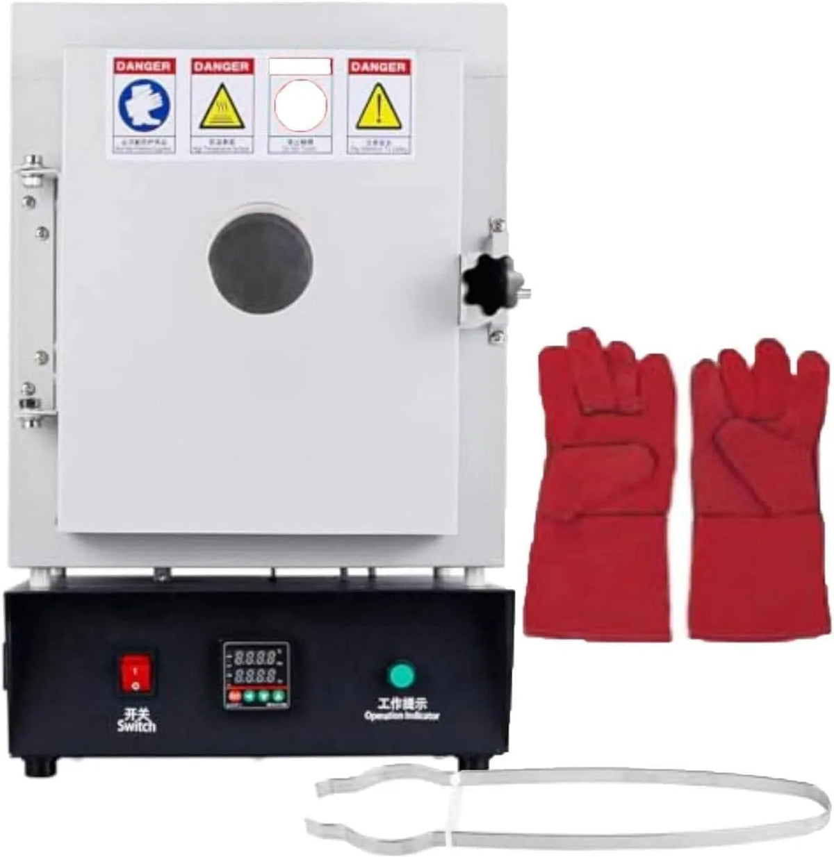Elektrische oven, Compacte, multifunctionele mini-oven voor aardewerk en glaswerk, betrouwbare verwarmingsprestaties