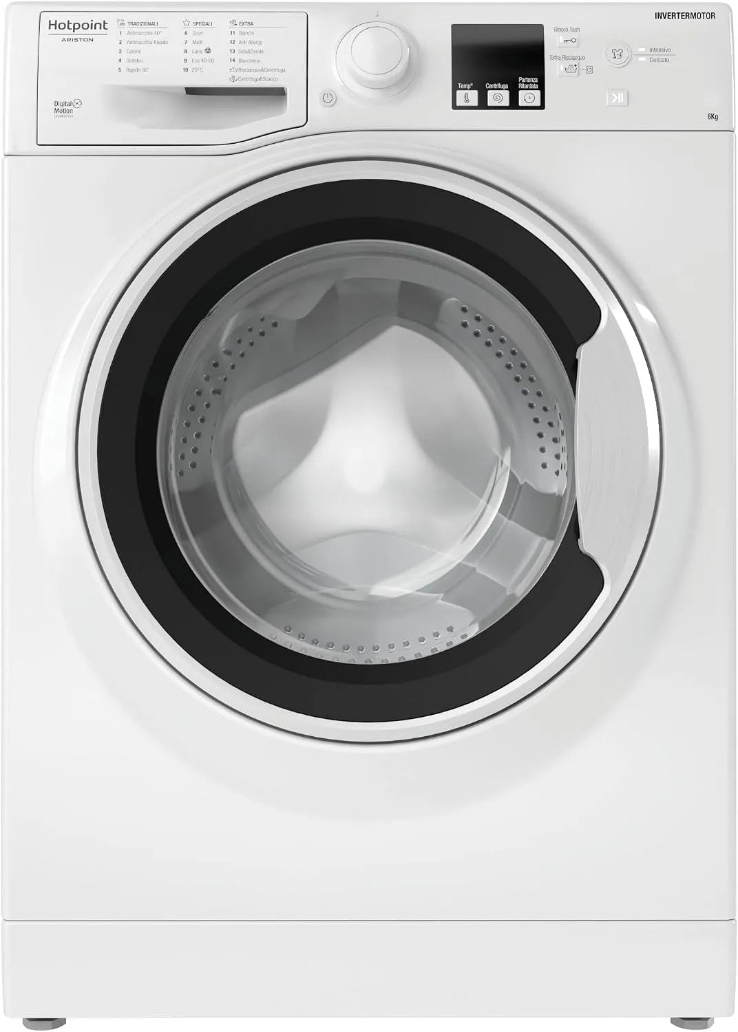 Hotpoint RSSF 624 W wasmachine, 43 cm, 85 x 60 x 43 cm, IT N Slim, centrifugerental 1200 omwentelingen per minuut
