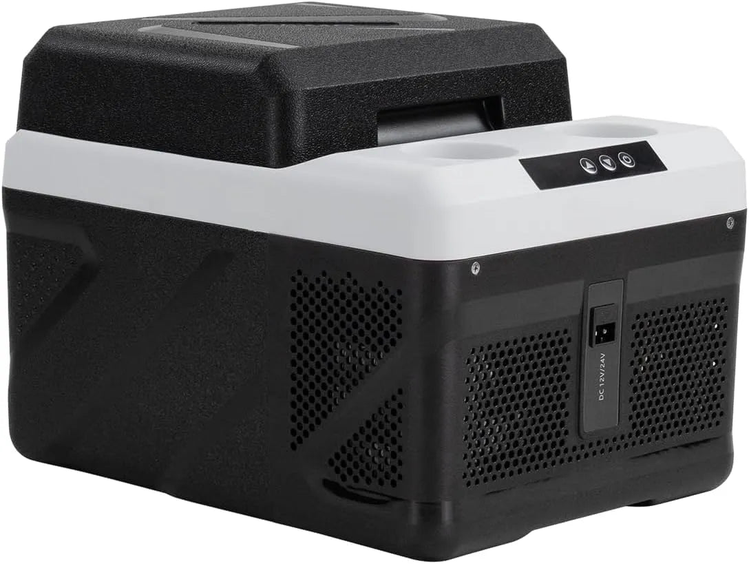 KM12 compressorkoelbox, draagbaar ontwerp, 12 Liter Koelbox, Mini-Koelkast, Elektrische Compressor, Auto-Koelkast