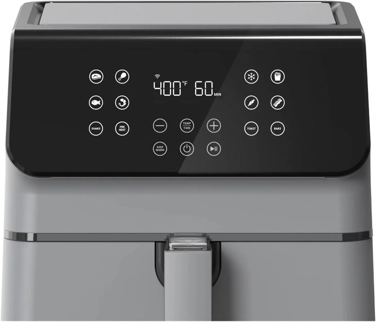 Airfryer, bereiding zonder toegevoegd frituurvet, heteluchtfunctie