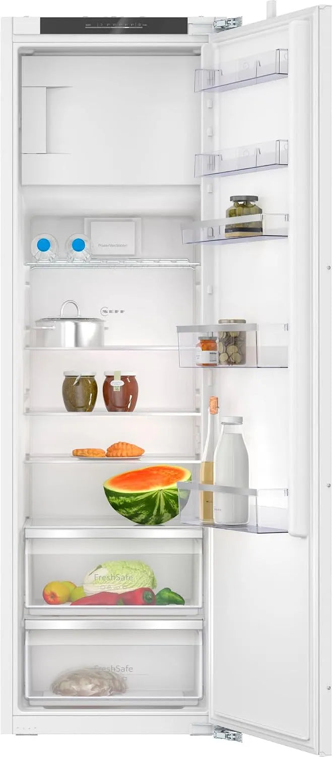 KI2822FE0 N 50 koel-vriescombinatie, 280 l, 246 l, 56 cm, volledig integreerbare inbouw-, netto-inhoud totaal: 280 l, netto-inhoud koelruimte: 246 l