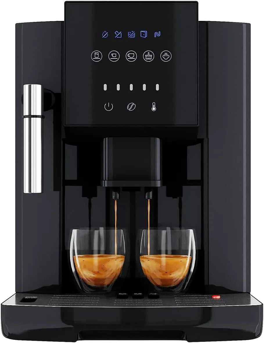 PC-KAV 1281 volautomatische koffiemachine, digitaal display, automatische werking, ProfiCook, conische wortelmolen, waterreservoir van 1,8 liter