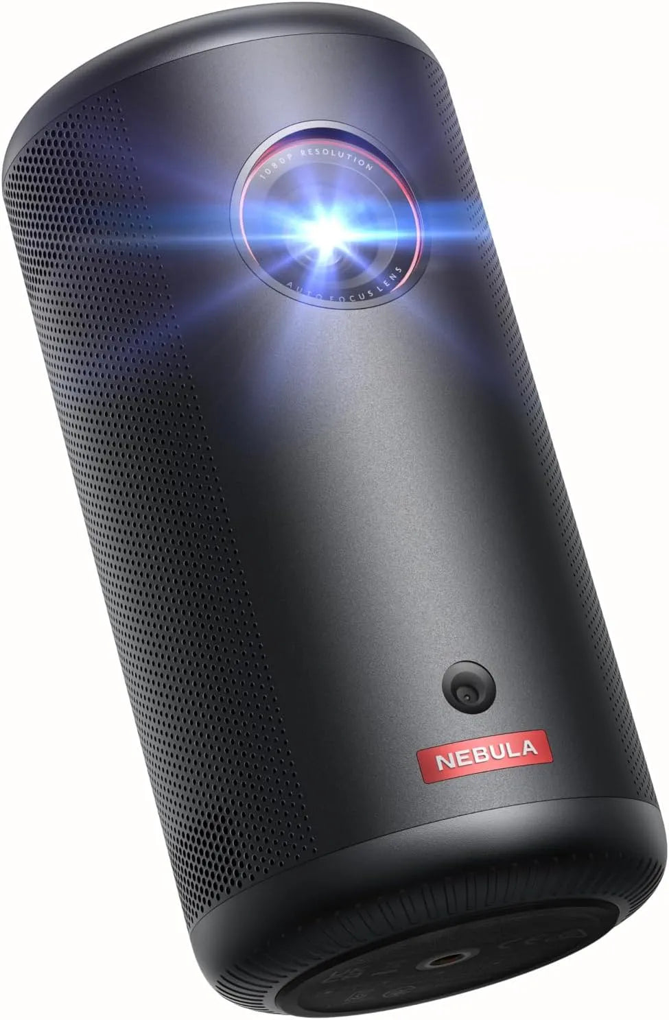 Projector, 200 ANSI, 1080p, draadloos gebruik, wifi-bediening, Nebula Capsule 3 1080p, slimme, draagbare met 200 ANSI-lumen, officiële Google TV