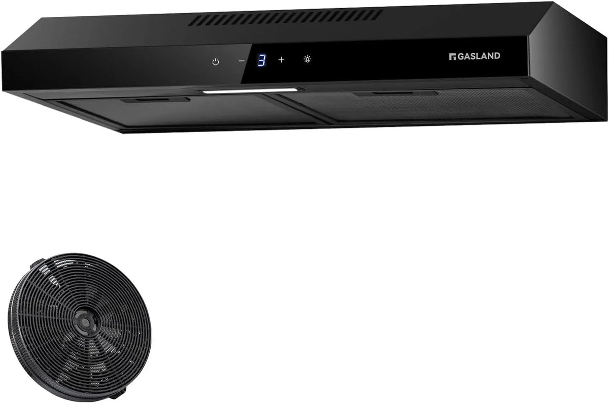 SR60BS CF158 afzuigkap, 60 cm, stille werking, keukenventilatie met instelbare afzuigstanden