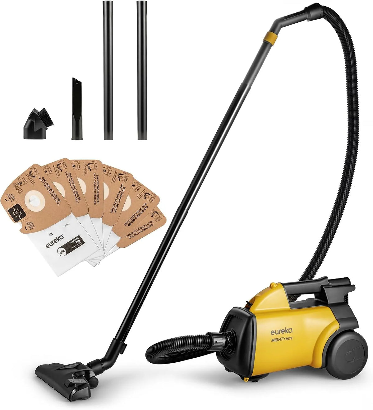3670M, Eureka Canister Cleaner, Lightweight Powerful Vacuum for Carpets and Hard floors