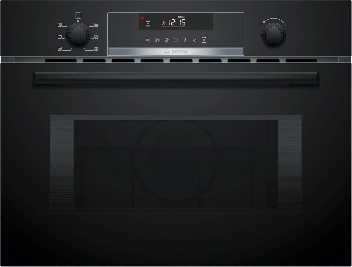 Bosch CMA585GB1 magnetron, 900 W, 45 cm, 60 x 45 cm, digitaal display, Serie 6 Inbouw met hete lucht en grill, verzonken knop