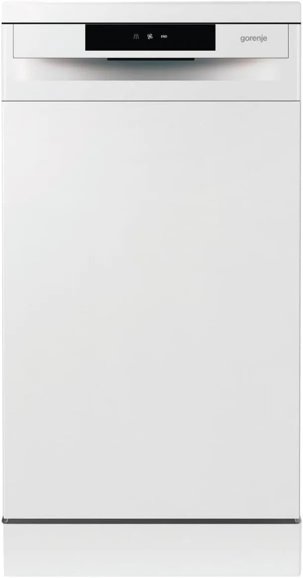 Gorenje E15W GS 520 vaatwasser, 45 cm, 5 programma's, vrijstaande, in hoogte verstelbare bovenkorf, volledige overloopbeveiliging