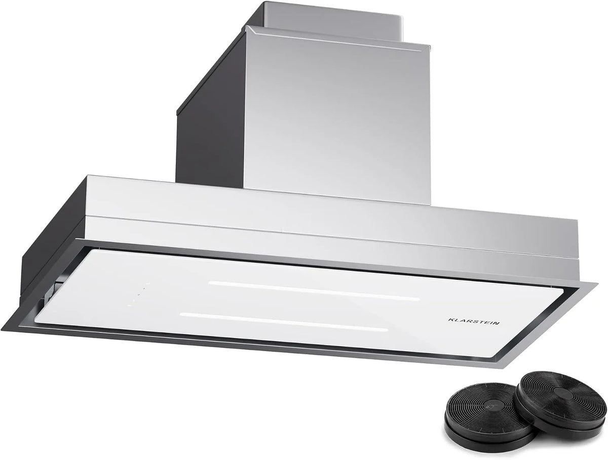 Klarstein afzuigkap, 410 m3/h, 77 cm, stille werking, met aluminiumfilter, stille luchtafvoer, efficiënte wandpen met led