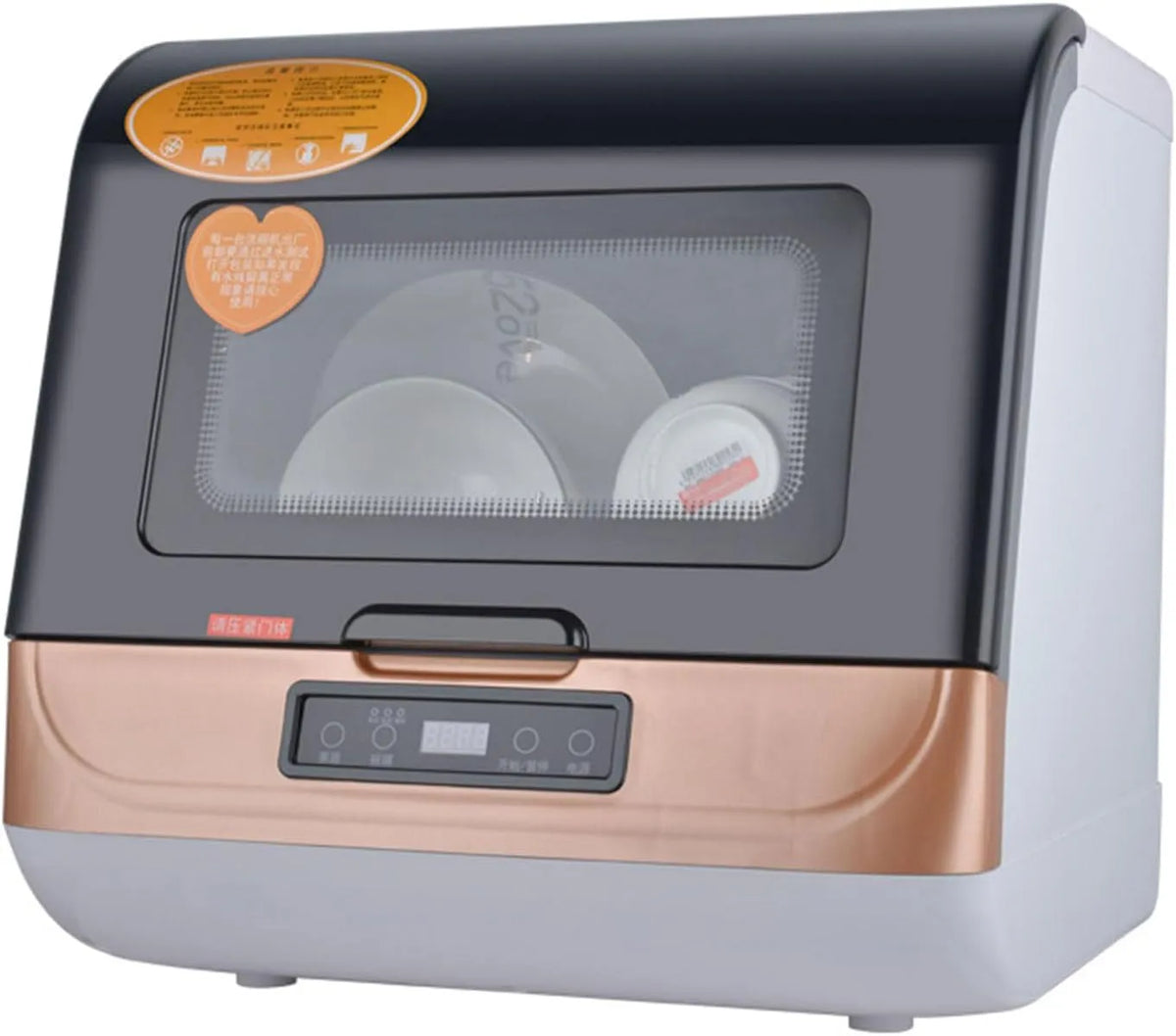 Vaatwasser, 800 W, automatische werking, 800 W aanrecht, 36 liter elektrische, 4 wasprogramma's Diepe reiniging met luchtdrogen, 800 Watt automatische