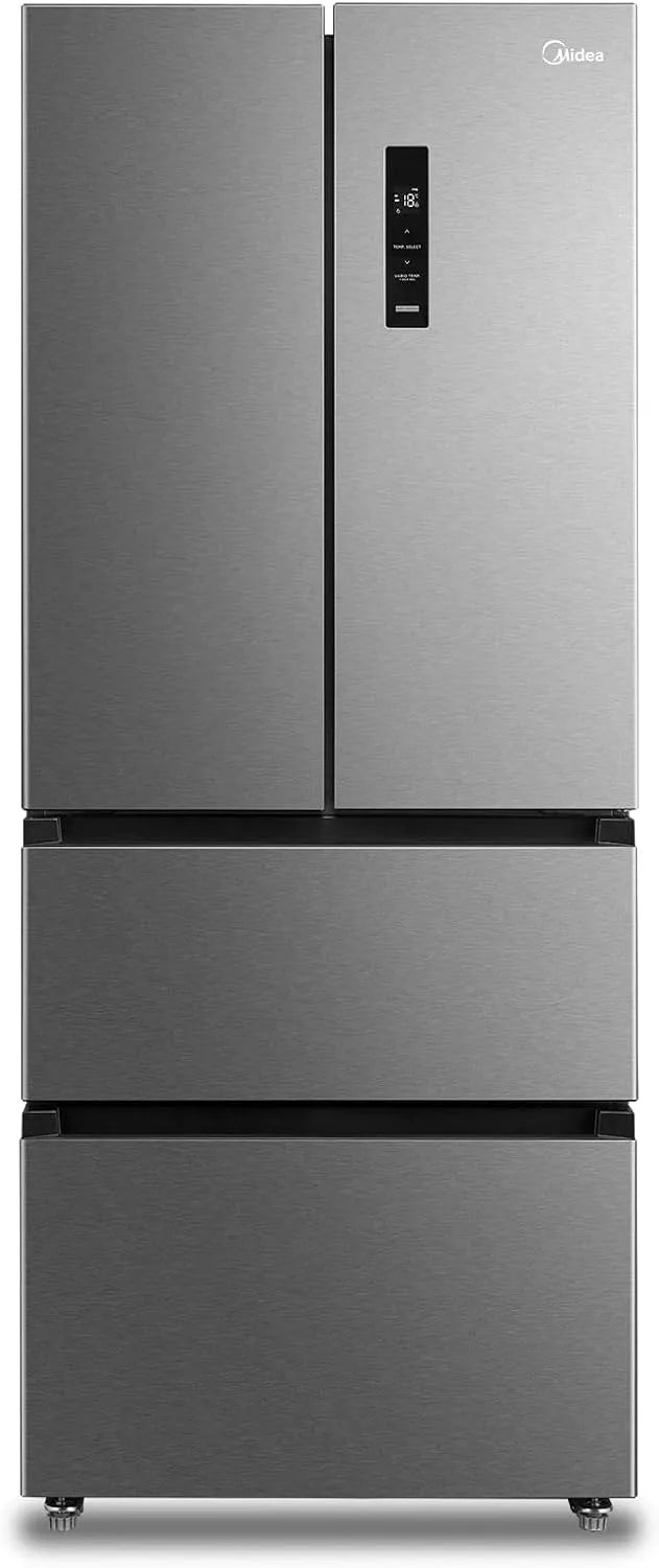 Midea MERF402FIE02 koel-vriescombinatie, 244 l, 178 cm, 70,3 cm, wifi-bediening, invertermotor, Koel-/vriescombinatie French deur, Inverter compressor