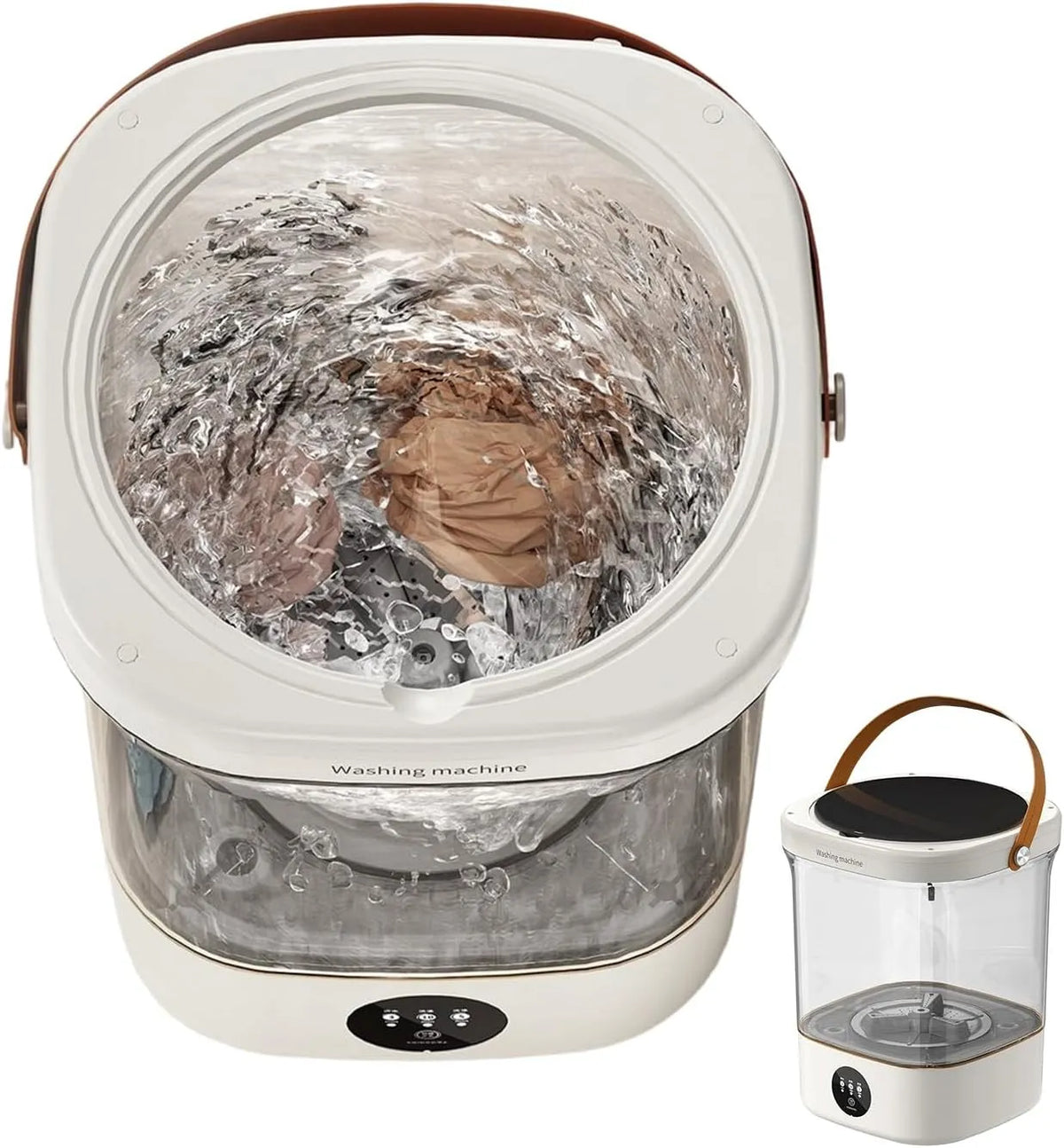 Wasmachine, Mini 3 Versnellingen 12 Liter Kleding, wasprogramma's met elektronische bediening