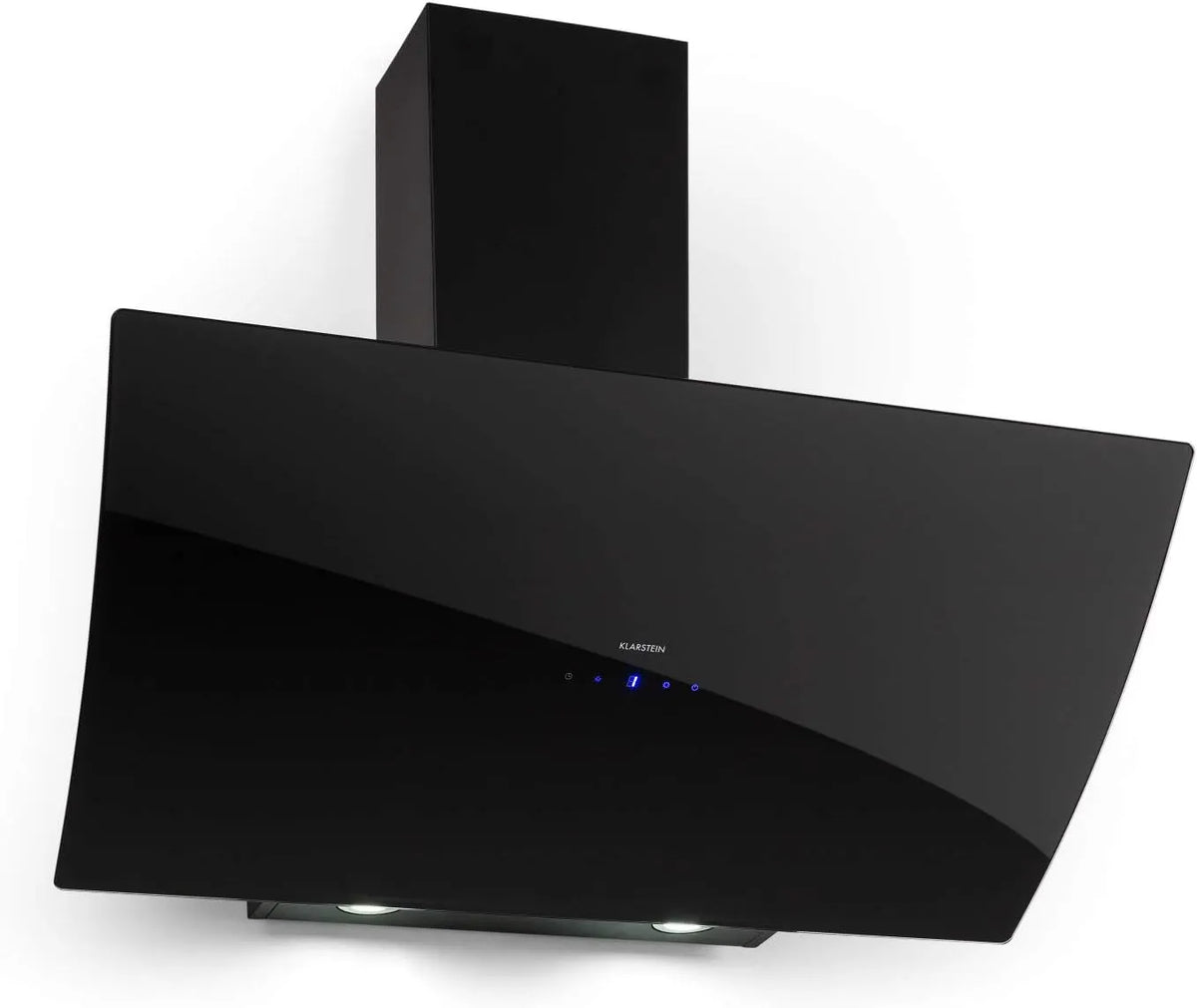 Klarstein afzuigkap, recirculatie/afvoer, voor wandmontage, pen met LEDs, Schuine 641 m3/u afvoer