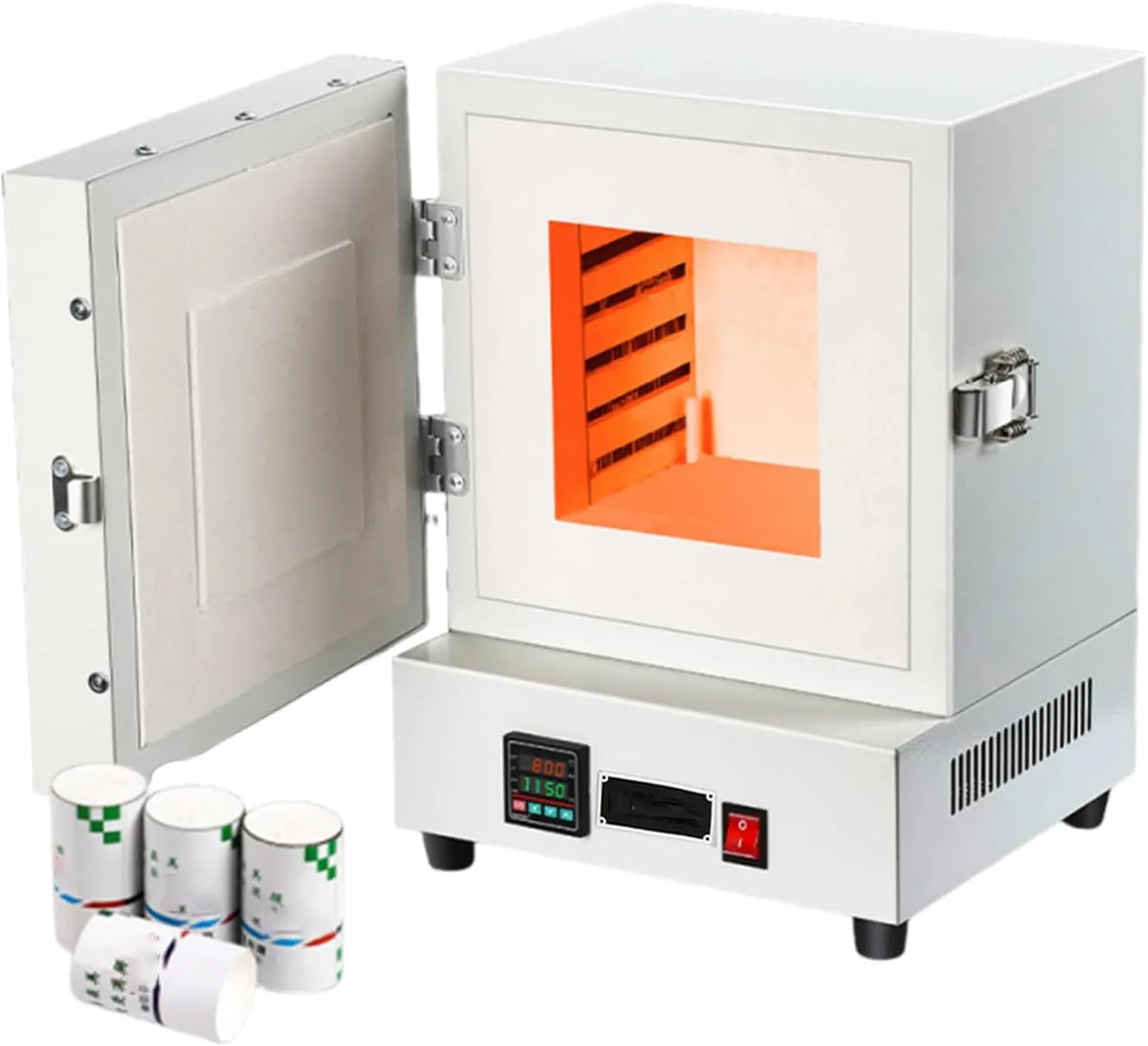 Elektrische oven, 2000W, 1150 °C dempen oven, 2000W compacte tafeloven, voor sieraden maken, metalen gieten