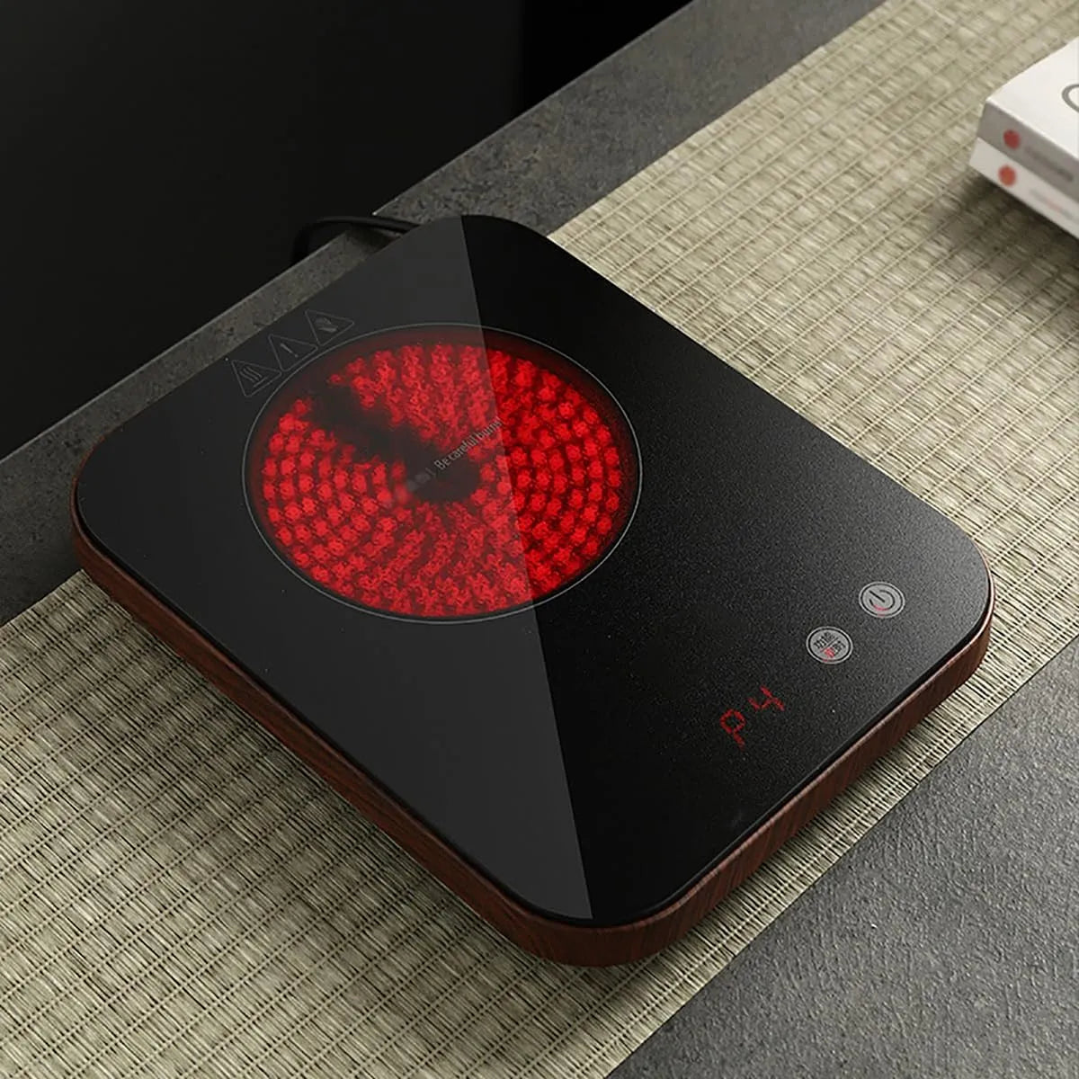 Inductiekookplaat, 800 W, 27 mm, touchbediening, digitaal display, draagbaar ontwerp, automatische werking, Huishoudelijke apparaten
