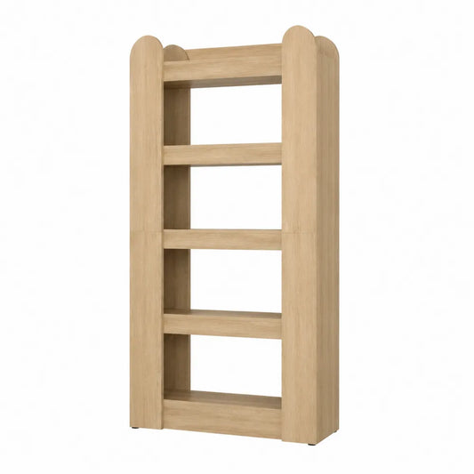 Estantería de Madera de Roble con 4 Niveles 180x80x30 cm