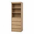 Estantería de madera contrachapada con cajones 180x60x40 cm