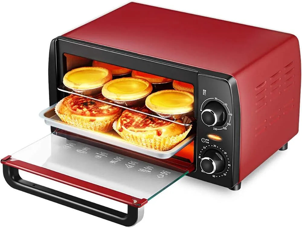 Elektrische oven, 12L 220V Mini Voor Bakken, Multifunctionele Huishoudelijke Uitstekende En Compacte Oven, Compacte En Uitstekende Ruimtebesparend