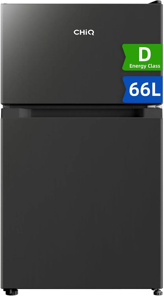 Koel-vriescombinatie, CHiQ 66L Combi‐koelkast met energ.klasse D & boven vriesvak & 37dB
