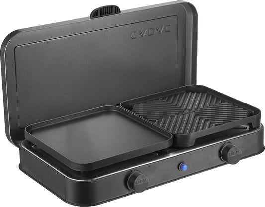 Cadac gaskookplaat, 2 Kook Deluxe, afzonderlijk regelbare gasbranders