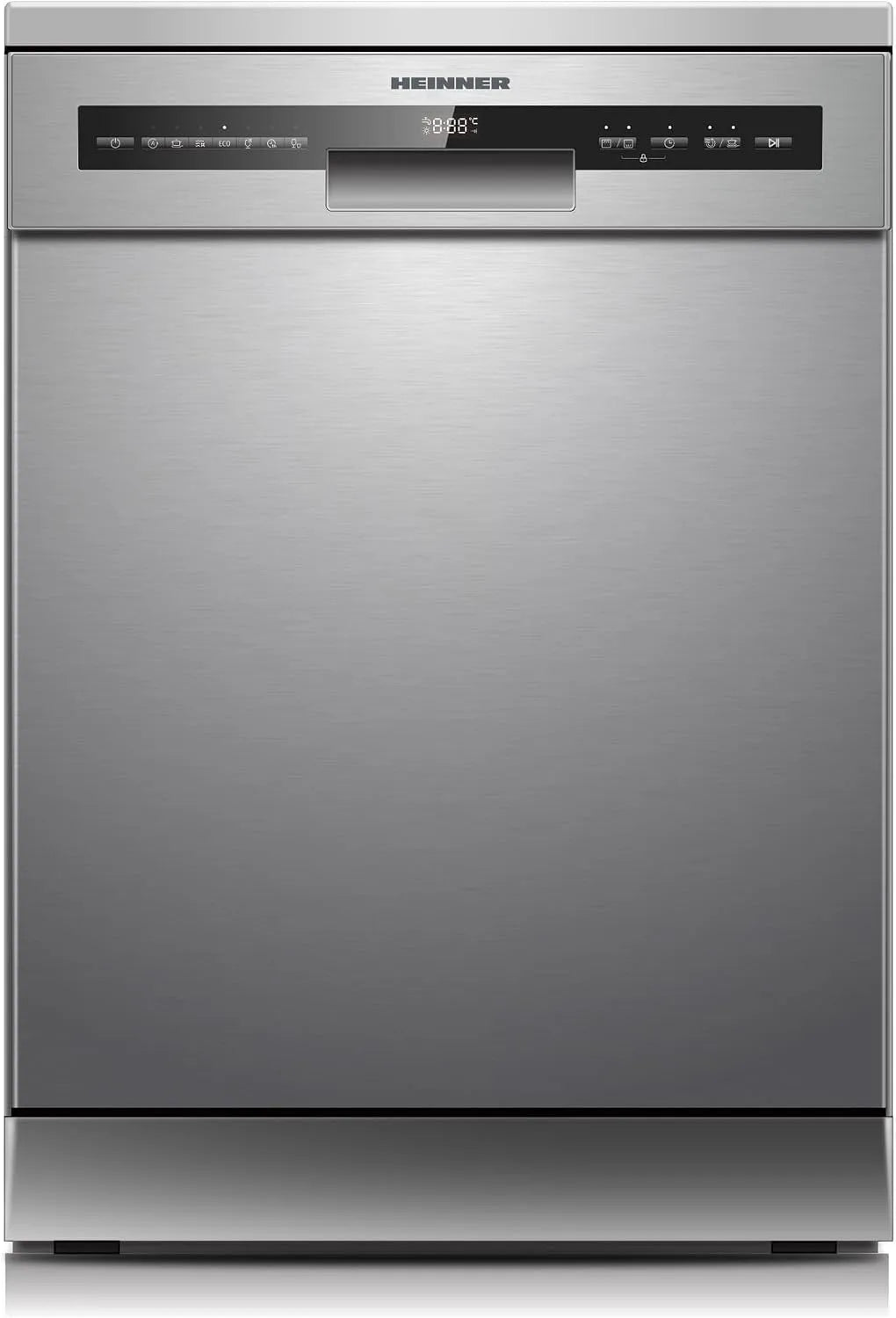 Vaatwasser, 60 cm, 7 Programma's, digitaal display, 60 cm Vrijstaand Wit, AquaStop & Kinderslot, Verstelbare Bovenmand