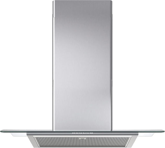 Afzuigkap, 80 cm, roestvrijstalen behuizing, BALANSERAD wand, keukenventilatie met instelbare afzuigstanden