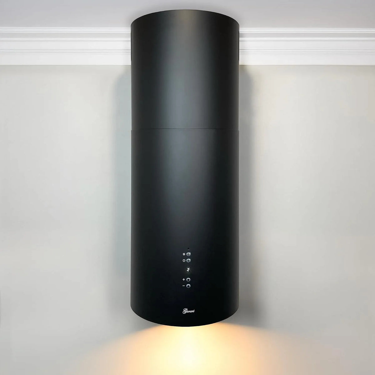 I 385 afzuigkap, 36 cm, 4 standen, digitaal display, GURARI Eilandkap GCH 36 BL Prime, rond eiland 36 cm