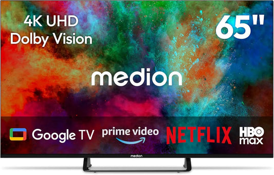 MD865401 MEDION 163 Smart TV, 163.9 cm, Bluetooth-connectiviteit, beeldscherm met netwerk- en multimediafuncties