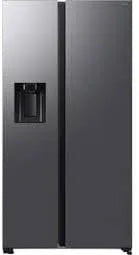 Samsung RS70F66KBTEF koel-vriescombinatie, 634 l, 178 cm, Side-By-Side, AI koelkast met vriesvak, ijs-/waterdispenser met vaste wateraansluiting