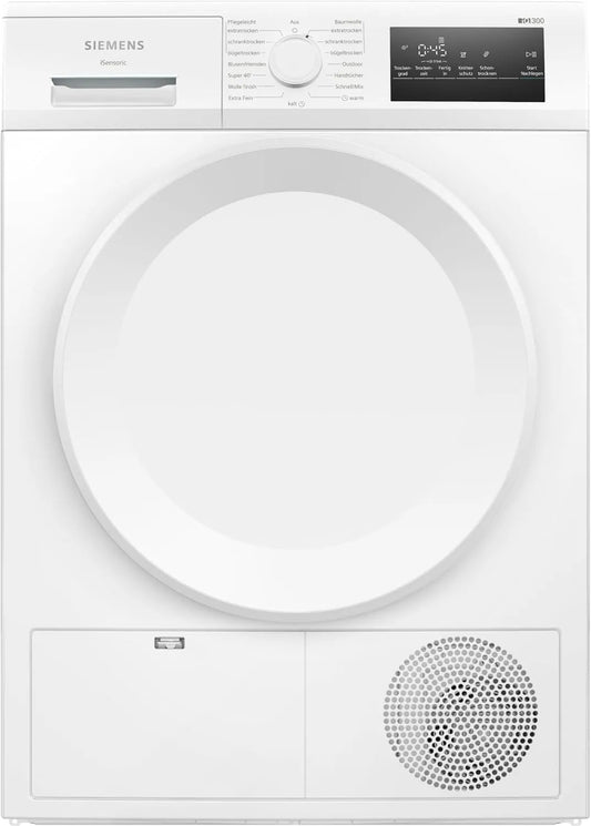 Siemens WT43H004 warmtepomp, 65 dB, digitaal display, super40-programma, Touch LED-display, easyClean-filter