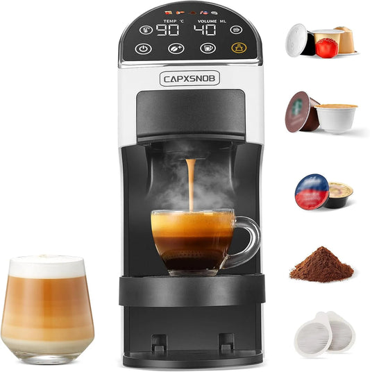 Koffiemachine, 20 bar, touchbediening, Magician2 Capsule Koffiezetapparaat 5-in-1 voor Nespresso, Dolce Gusto, Lavazza A Modo Mio