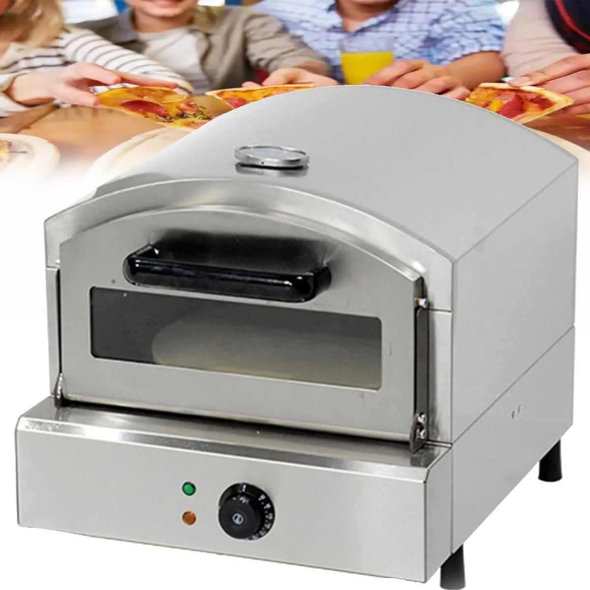 Pizzaoven, Elektrische Voor Binnen, Roestvrijstalen Lade-Broodroosteroven, Instelbare Temperatuur, Commerciële Pizzabakker