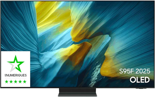 Samsung S95F Smart TV, 165Hz, 83 inch, digitaal display, 83 inch OLED 4K met AI-visie, ontspiegeld display met Glare Free en Motion Xcelerator 165Hz