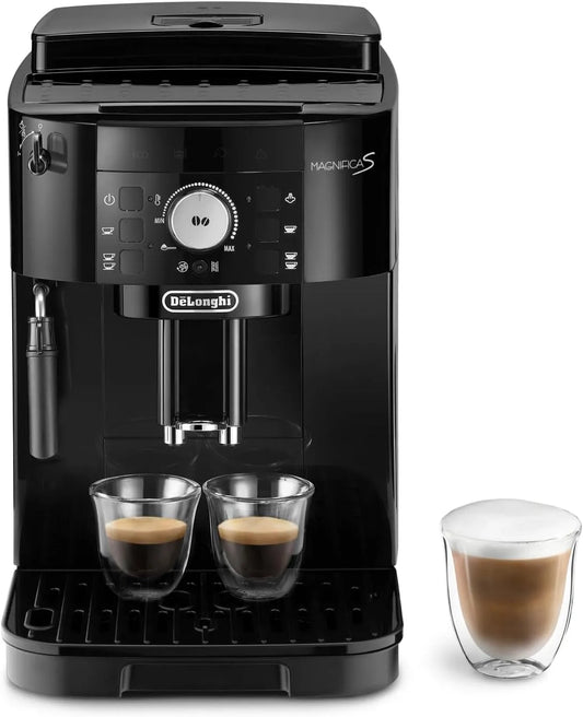 De'Longhi ECAM11.112.B espressomachine, automatische werking, Magnifica S, Volautomatische, Traditioneel Stoompijpje, Geïntegreerde Bonenmaler
