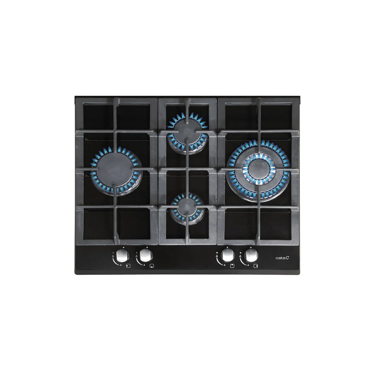 LCI 6031 BK gaskookplaat, 9,25kW, 64 cm, 4 Branders, CATA . 4 Branders