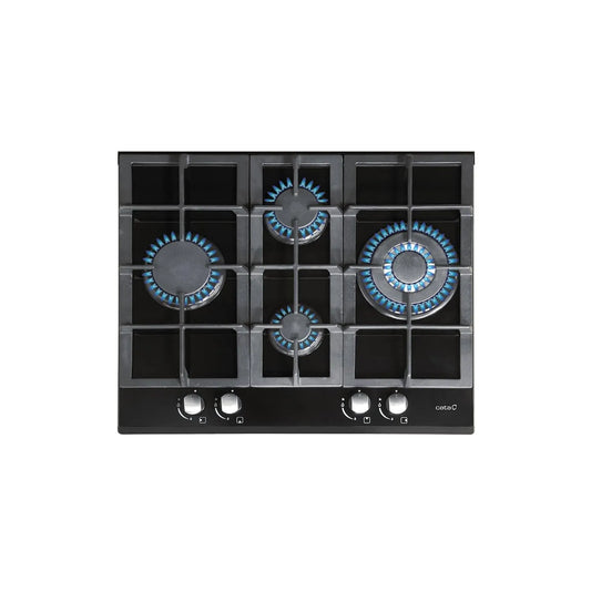 LCI 6031 BK gaskookplaat, 9,25kW, 64 cm, 4 Branders, CATA . 4 Branders