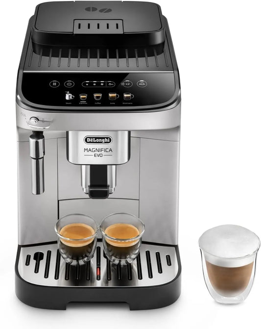 De'Longhi ECAM292.33.SB ECAM 292, Magnifica Evo .33.SB Kaffeevollautomat mit Milchaufschäumdüse, 5 Direktwahltasten für Espresso