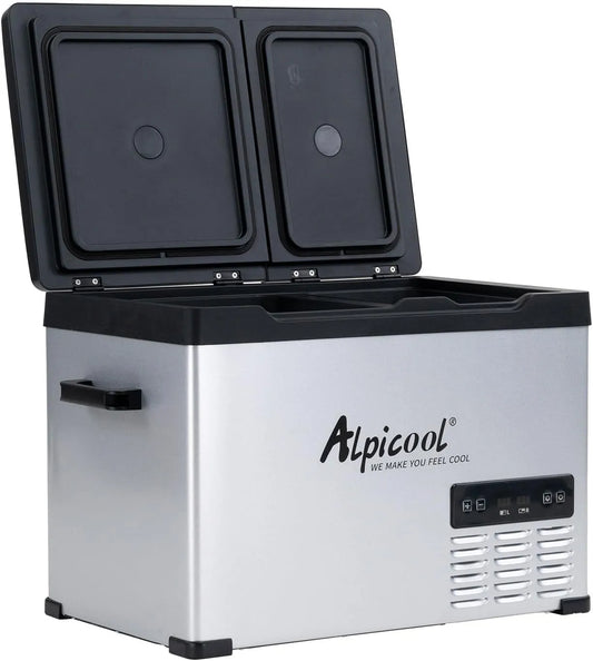 CHS55 compressorkoelbox, 230 V, Alpicool 40L elektrische compressor Koelbox/vriesbox, Mini koelkast 12/24 V en 230 V, Autokoelkast voor auto