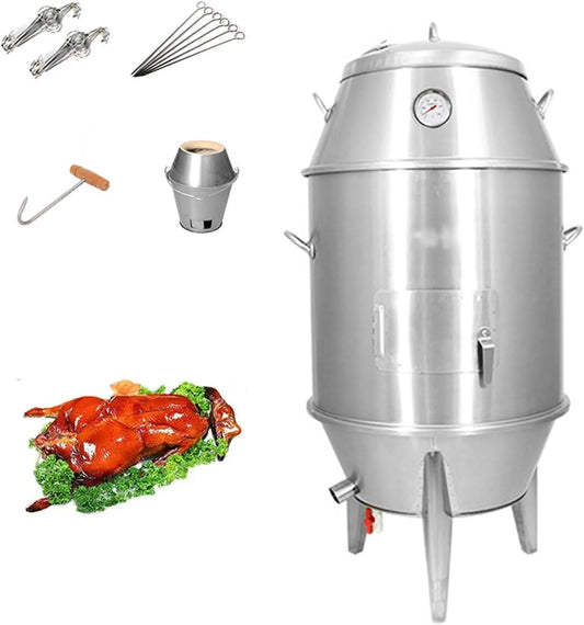 Elektrische oven, roestvrijstalen behuizing, Commerciële RVS 2-Tier Roast Oven met Haak & Oven voor Barbecue, Kalkoen en Vlees