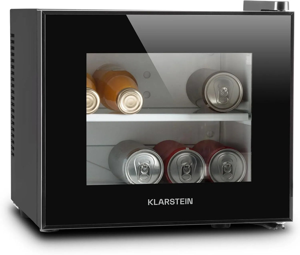 Klarstein koelkast, 31,5 cm, 33,4 x 30,3 x 31,5 cm, Frosty met glazen deur, instelbare temperatuur, glazen raamfront