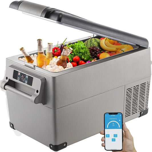 Koelbox, digitaal display, draagbaar ontwerp, VEVOR Thermo-elektrische, voor reizen, mini-koelkast voor auto