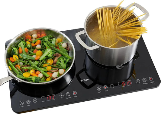 CKDUO2BK inductiekookplaat, Draagbare en dunne dubbele, BIGBEN, twee platen