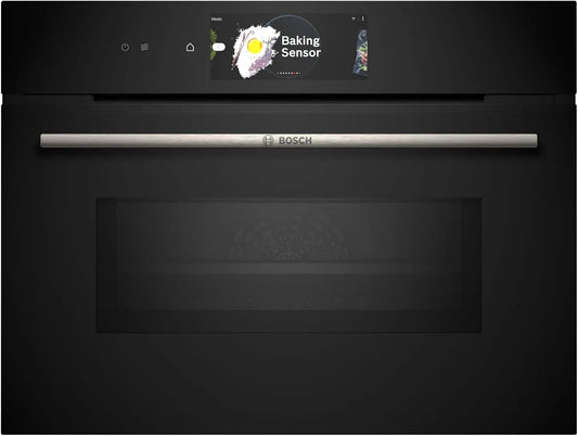 Bosch CMG778NB1 elektrische oven, 45 cm, 60 x 45 cm, Series 8, Ingebouwde compacte oven met magnetronfunctie
