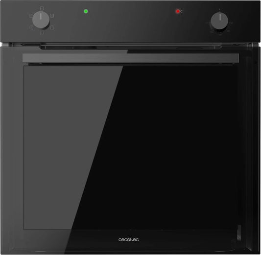 Cecotec C126001 elektrische oven, 2800 W, stoomfunctie, Bolero Hexa Conventionele inbouwoven, Steam EasyClean, koude deur met 2 glazen