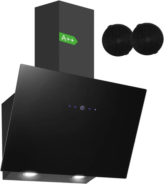 Afzuigkap, 60 cm, SNDOAS 60 cm, Zwart Keuken, keukenventilatie met instelbare afzuigstanden