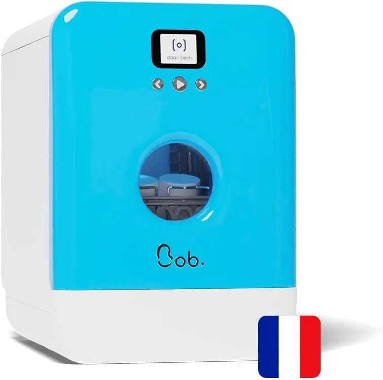 Vaatwasser, draagbaar ontwerp, Compacte, dagelijks vaatwerk voor 3 personen, Ingebouwde, Geïntegreerde tank, Maya blauw