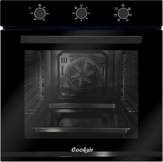 Elektrische oven, 2200 W, 60 cm, 60 l grote oven met stekker, bakfuncties met temperatuur- en tijdregeling